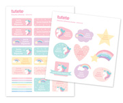 Pack Autocollants Licorne