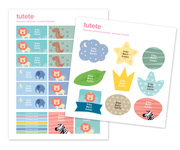 30 Autocollants pour Objets Animaux Sauvages