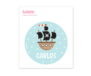 Grand Autocollant pour Bote  Lunch Pirate