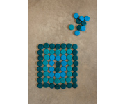 Mandala Pequeas Monedas Azules