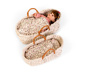 Cesta Media Crochet per Bambole