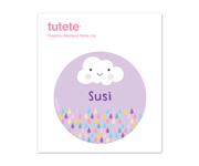 Autocollant Nuage Lilas
