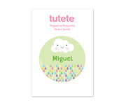 Petit Autocollant Nuage Vert