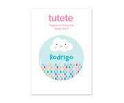 Petit Autocollant Nuage Bleu