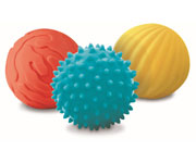 Conjunto de 3 bolas sensoriais