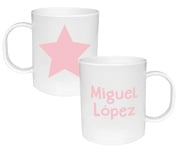 Tasse en Plastique Personnalisable toile Rose