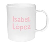 Tasse en Plastique Personnalisable toile Rose