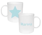 Tasse en Plastique Personnalisable toile Aqua