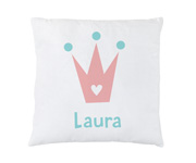Almofada de Coroa Rosa Personalizada