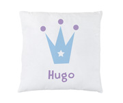 Almofada de Coroa Azul Personalizada