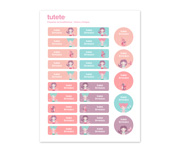25 tiquettes pour les Vtements Sirne et Amis