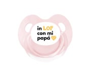 Sucette Rtro Rose In LOF Pap