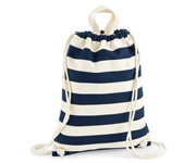 Sac  dos Ficelle Natural-Navy Personnalisable