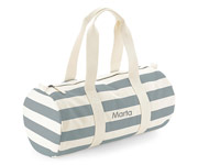 Bolsa Desportiva  riscas Personalizada Natural-Grey
