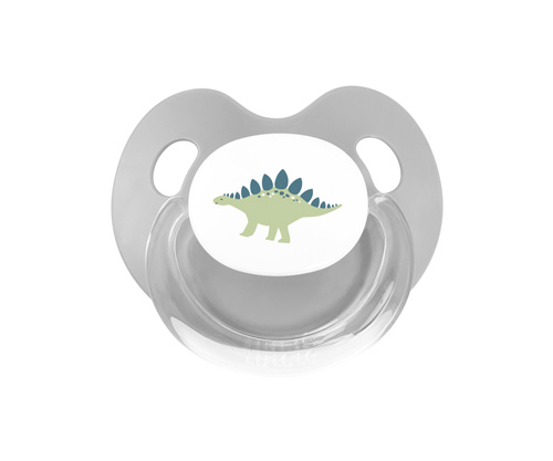 Sucette Rtro  Gris Dinosaure