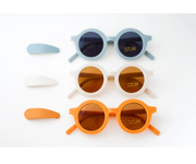 Clips Cabelo Fosco Snap Golden-Light Blue-Buff