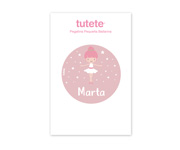 Personalised Campus Pop-Up Drinking Bottle Pink Ballerina 500ml