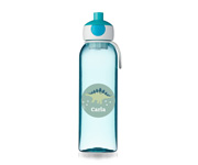 Botella Campus Pop-Up Personalizada Turquesa 500ml Dinosaurio