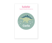 Botella Campus Pop-Up Personalizada Turquesa 500ml Dinosaurio