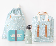 Mochila Saco Fresk Gotas Menta