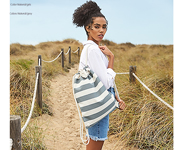 Sac  dos Ficelle Natural-Navy Personnalisable