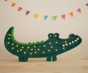 Green Crocodile Lamp