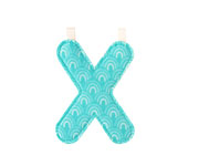 Lettre Tissu Lilliputiens X