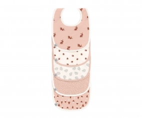 Pack de 5 baberos Impermeables Little Forest Rabbit