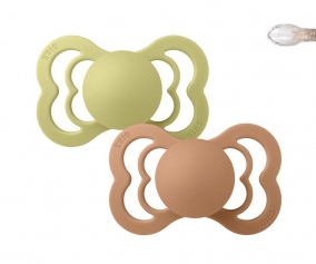 Pack 2 Succhietti BIBS Supreme Meadow/Earth Silicone