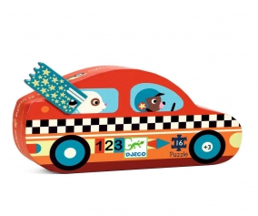 Puzzle Silhouette La voiture de course FSC