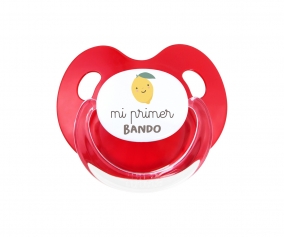 Sucette Rtro Rouge Mi primer Bando