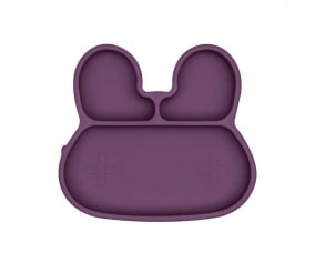 Plato con Ventosa Conejito Plum