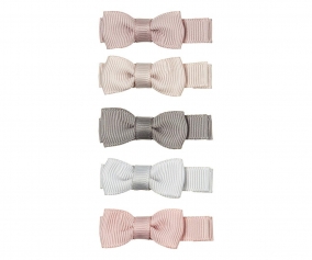 5 clipes Martha Pastel Bow