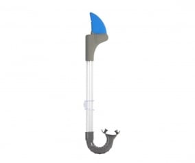 Tubo Snorkel Shark Bite Shark Fin Misty Blue