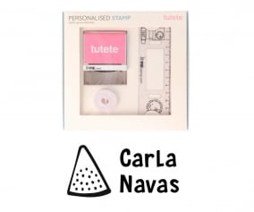 Timbro per tessuti Personalizzato Anguria + Nastro Capi Scuri