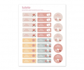 25 tiquettes pour vtements Little Garden 