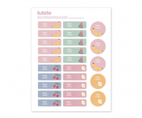 25 tiquettes pour vtements Fruits 