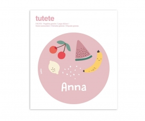 Grand Autocollant Fruits bote  lunch