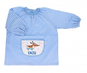 Smock with Central Pocket Custom Skater Dog