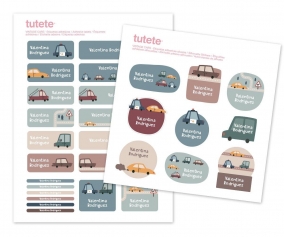 29 autocollants pour objets Vintage Cars