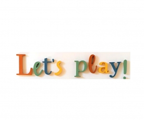 Wall Letters "Let's Play!"