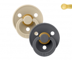 2 Succhietti BIBS Colour Round Vanilla/Iron