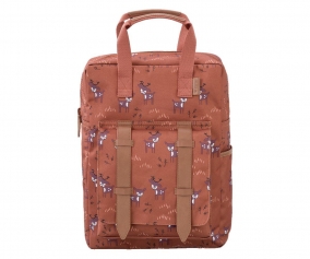 Deer Fawn Clay Personalised School Backpack