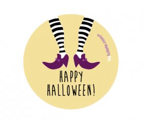 1 Distintivo Halloween Streghetta