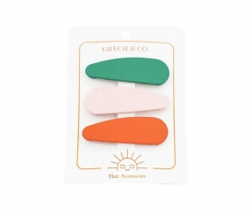 Clips para Pelo Snap Emerald/Blush Bloom/Cajun Blossom
