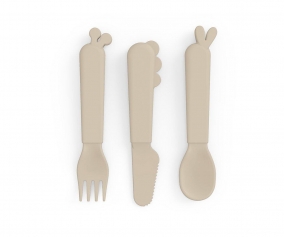 3 Cutlery Kiddish Deer Friends Sand