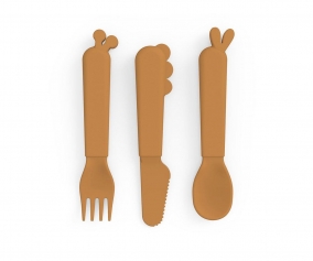 3 Cutlery Kiddish Deer Friends Mustard