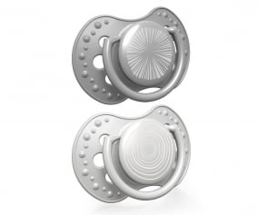 2 Chupetes Dinmicos Lovi Harmony Gris
