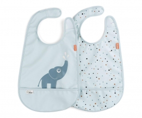 2 Bibs Deer Elphee Blue