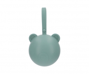 Guarda chupeta Silicone  Bear Light Sage
